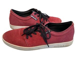 Supra Red Suede Stacks II Skate Sneakers Men's 10.5
